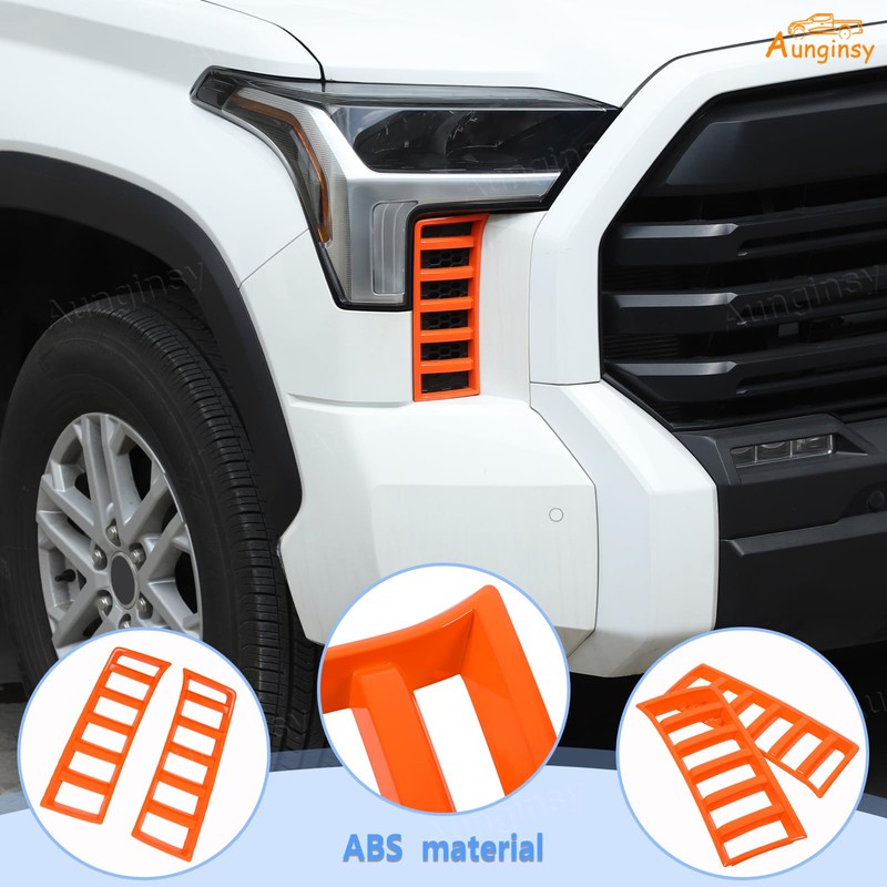 Aunginsy Car Front Headlights Grille Vent Trim Cover Compatible with