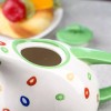 Unbranded 6" Tall Modern Look Polka Dot Ceramic Teapot