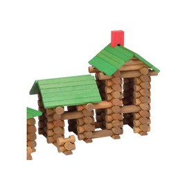 Tumble Tree Timbers Wood Building Set – 450 Pieces. Build Log Cabins. Educational STEM Toy