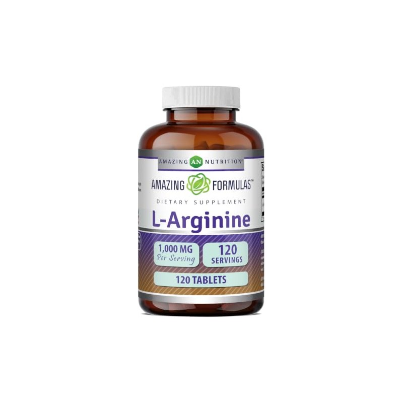 Amazing Nutrition Arginina 1000 120 Tabletas Suplemento Alimenticio Rutina Diaria