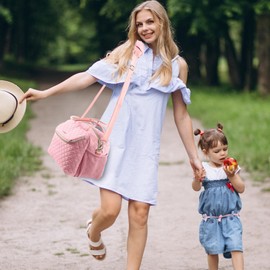 SFYBYHEART Breastmilk Cooler Travel Bag with 2pcs Wipes Dispensers and Ice Pack -Baby Bottle Cooler Bag for 6 Baby Bottles Up to 9 Ounce - Breast Pump Bag, Bottle bag for Daycare