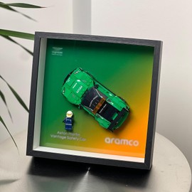 iLuane Display Wallboard for Speed Champions Aston Martiin Safety Car 76925, Adult Collectibles Wall Mount, Home or Office Décor (No Car Included)