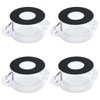 Antrader 4-Pack Protective Cover Round Push Button Switch Protector Clear