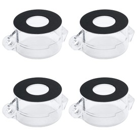 Antrader 4-Pack Protective Cover Round Push Button Switch Protector Clear for 22mm Diameter Push Button Switch