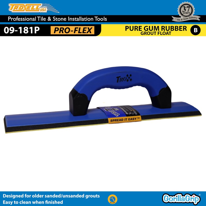 TROXELL USA - 3" X 12" Gum Rubber Base &