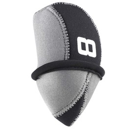 BIG TEETH Golf 11Pcs Iron Head Covers Neoprene Golf Club Protector with Number 3.4.5.6.7.8.9.P.A.S.L Multi Colors (Black and Grey)