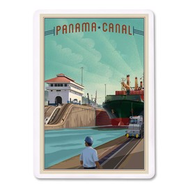 Lantern Press Panama Canal, Litho (52 Playing Cards, Poker Size Card Deck with Jokers)