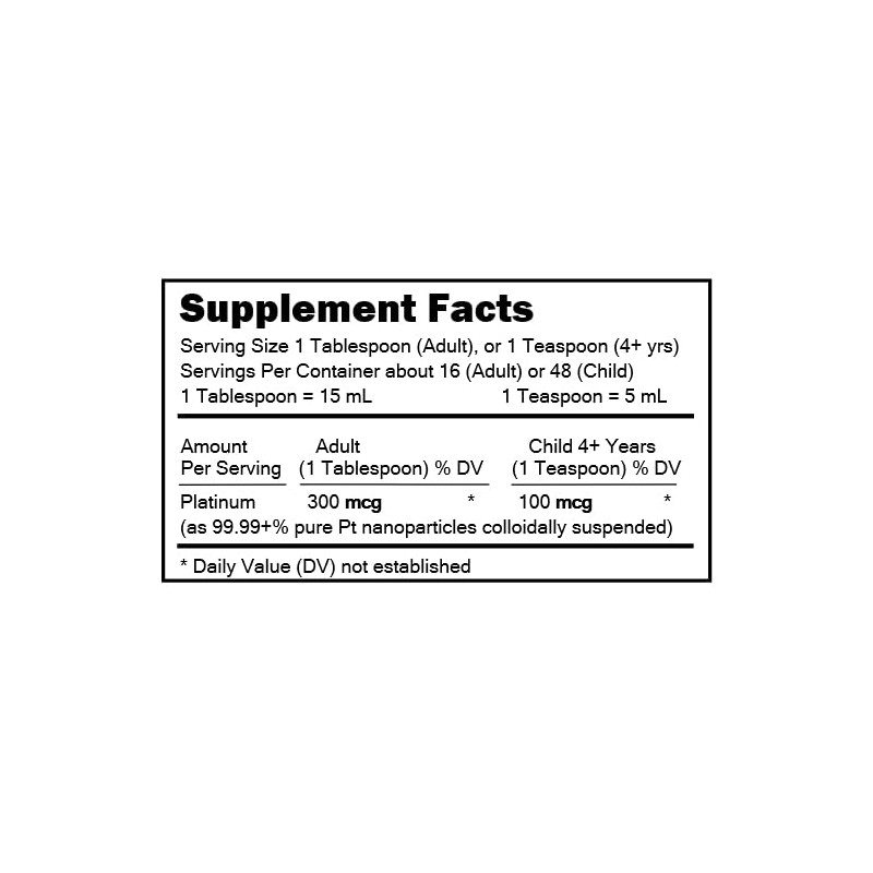 MediPLATINUM True Colloidal Platinum Dietary Supplement - 250 mL (8.45
