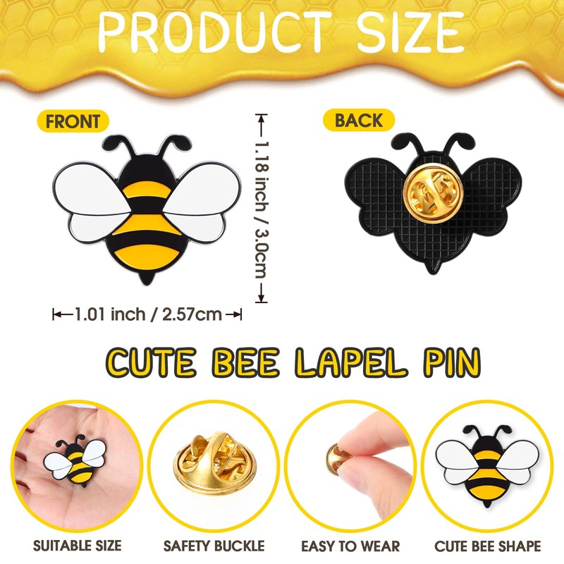 Misdary Employee Appreciation Gift Team Gift for Coworker Bee Lapel