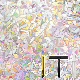 Pickhonk Window Privacy Film Window Coloring Colored Glass Film UV Blocking Glass Stickers Thermal Insulation Home Windows 17.5 x 78.7 Inches