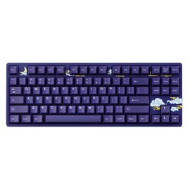 DROP Expression Series Akatsuki Indigo TKL Mechanical Keyboard - Gateron Yellow Linear Switches - PBT Double-Shot Keycaps - LED Backlight - Purple