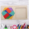 WOONEKY 1 Set Wooden Brain Teaser Puzzles for Develops Hand