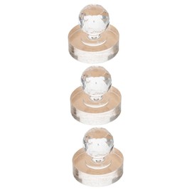 WOONEKY 3pcs Diy Eyeshadow Tool Pressure Stamper Smooth Surface Compact Seal Makeup for Storage