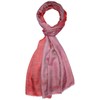 Lorenzo Cana Women's Reversible Scarf 100% Cashmere Woven Two-Tone, Red-pink