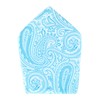 Trafalgar Sobee Paisley - Bolsillo cuadrado de seda, Azul, Talla