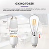 Bonlux Gx24q to E26 Adapter, Gx24q to E26/E27 Socket Adapter,