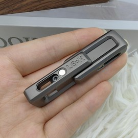 T-Conceal Fidget Slider EDC Push Haptic Slider Double Xlock Toy Adults Stress Relief Gifts