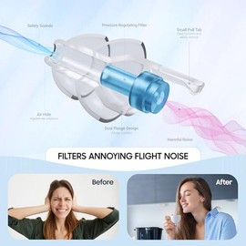 Tapones para los oídos Softvox para avión (2 pares), previenen el dolor de oídos, ecualizan la presión, esenciales para viajes en avión, 100 unidades 