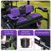 NOKINS Golf Cart Diamond Flip Armrest with Cup Holder, No