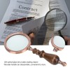 10X Handheld Detachable Wooden Handle Reading Inspection Magnifier Magnifying Glass