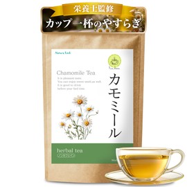 Chamomile Tea Bag [Relaxing Herbal Tea Made by Nutritionists] (Large Capacity 60 Packs) German Chamomile, Additive-Free, Caffeinated, Made in Japan, 0.04 oz (1 g) x 60 Packets