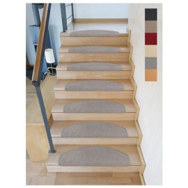Kettelservice-Metzker Vorwerk Toscana Stair Carpet Semicircular Economy Set Light Grey 1 Piece