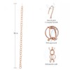 DUSVALLY Rain Chain Metal Decorative Rain Chains Double Loop for