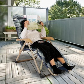 iMounTEK 67in Chaise Lounger Recliner Rocking Chair Pad Sofa Mat Deck Chair Cushion for Outdoor and Indoor Use