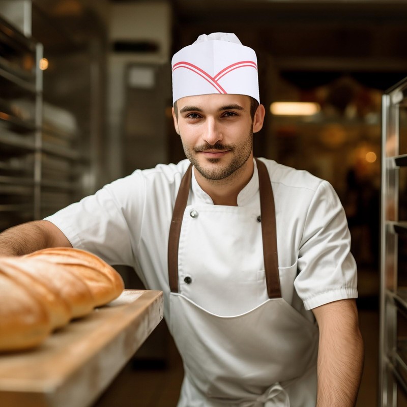 LEDMOMO (20 Piece Set) Disposable Clean Cap, Chef Hat, Cook