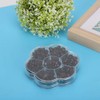 184 Pieces Mushroom Shaped Sewing Buttons, Black Flat Bottom Dome