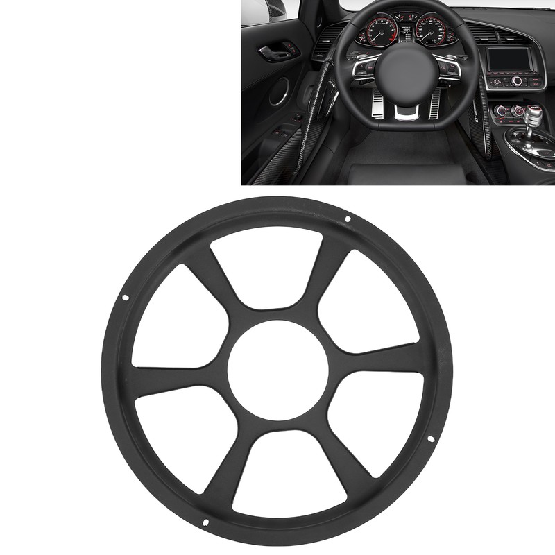12in Car Speaker Protective Mesh Cover Grille Carbon Black Universal