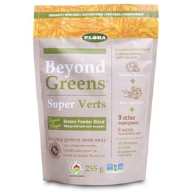 Flora Flora - Beyond Greens Powder Blend of Organic Vegetarian Fermented Grass, Non-GMO, Gluten-free, Soy-free255 g Powder Resealable Pouch