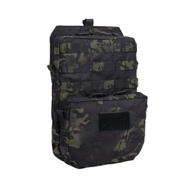 EXCELLENT ELITE SPANKER Tactical Molle Hydration Backpack for 3L Drinking Water Bladder Molle Vest Accessories Hydration Backpack Multicam (Multicam Black)