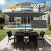 AckMizz 6.5 x 10 ft Rectangular Patio Umbrella - Rectangle