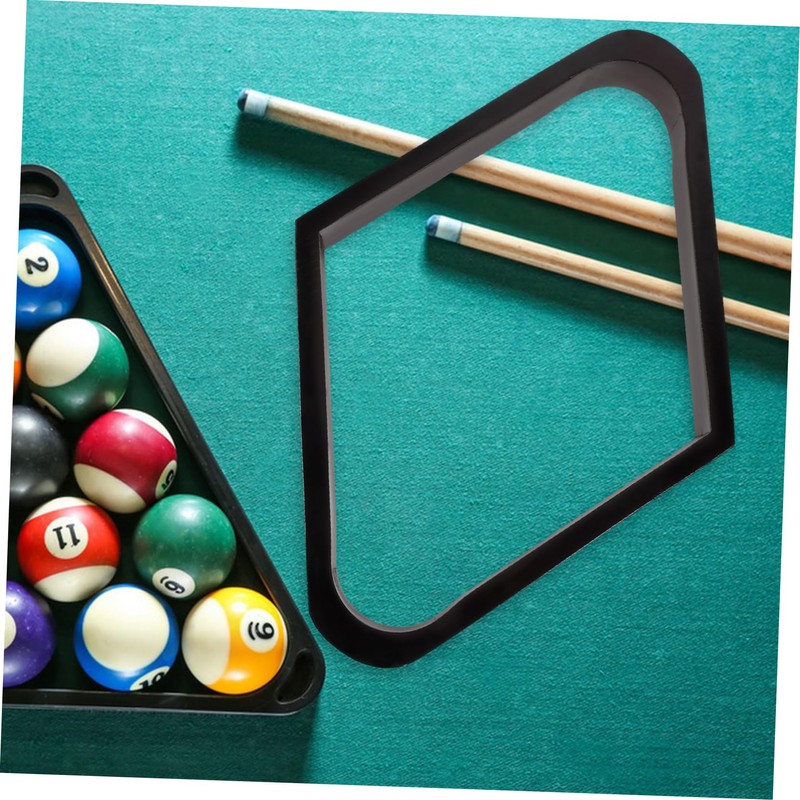 Sosoport Rhomb Billiard Rack Sturdy Wood Pool Ball Holder for