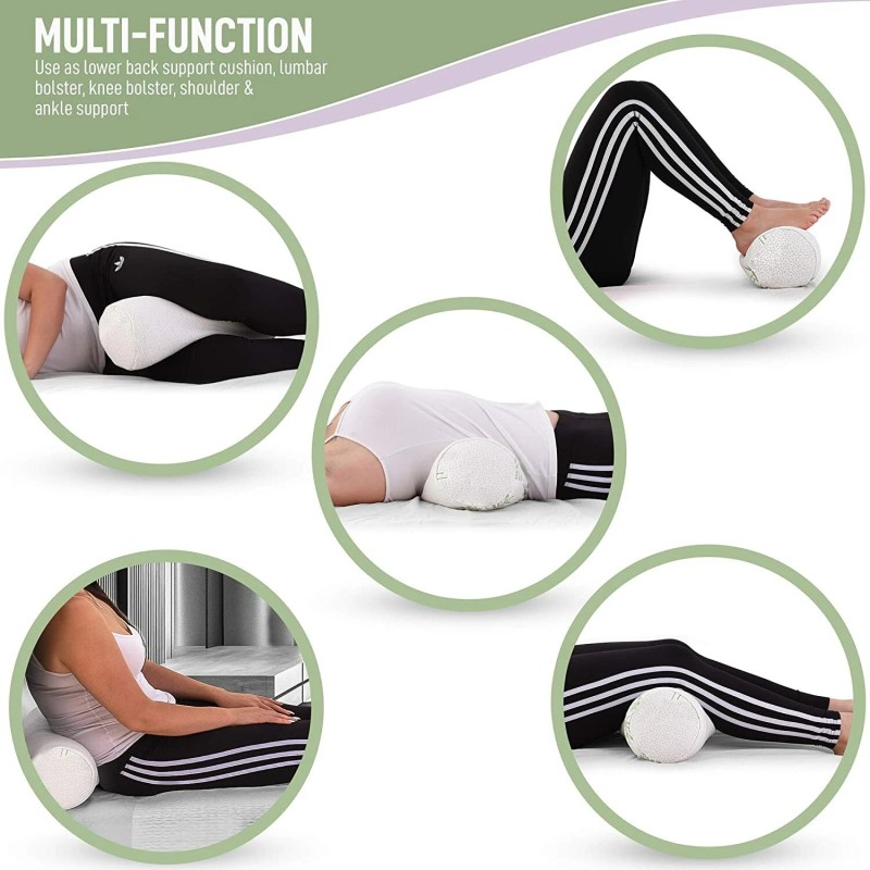 Bamboo Cylinder Neck Roll Cervical Bolster Round Bamboo Pillows Neck