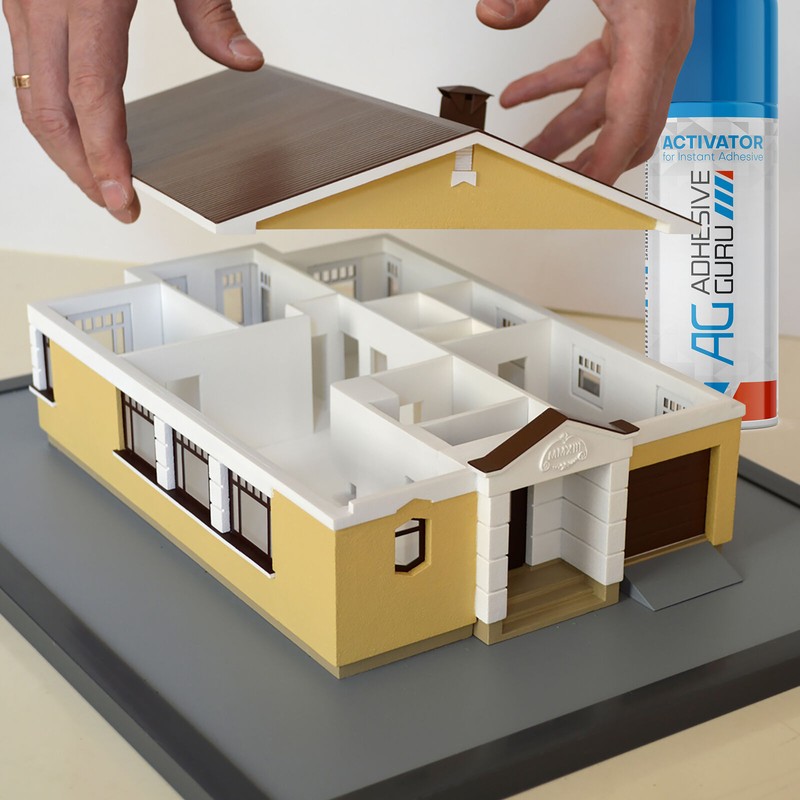 Adhesive Guru Super Ca Glue with Activator Woodworking (0.9 oz-3.38