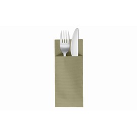 VelaHub Soft Point 50 Cutlery Napkins, High-Quality Disposable Napkins, 32 x 38 cm, Pistachio