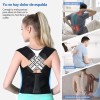 Corrector Postura Ortopédico Lumbar Espalda Ajustable Faja Negro Xl