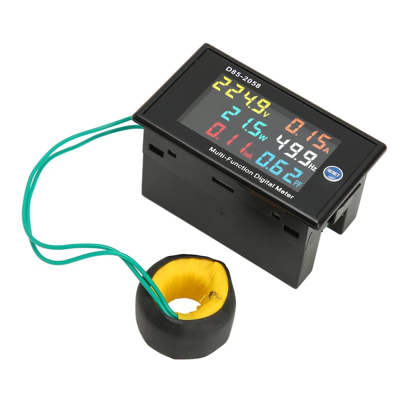 AC Meter Single Phase LCD Digital AC Panel Meter Voltage