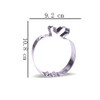 4.25 inch Apple Cookie Cutter - Stainless Steel