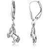 MATERIA by Matthias Wagner Girls' Earrings Silver 925 with Horse