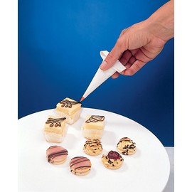 Thermohauser Mini Pastry Bag Set for Fine Decorating. Set of Four 5" (13cm) Bags and 8 Plastic Tips