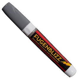 Grout Pen Fugenblizz Grey for Tiles in Bathroom and Kitchen, Covers Mould and Mildew Stains, Waterproof Pen with High Coverage