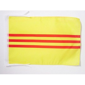 AZ FLAG South Vietnam Flag 18'' x 12'' Cords - Vietnamese Small Flags 30 x 45cm - Banner 18x12 in