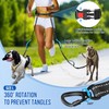 SlowTon Hands Free Dog Leash with Removable Zipper Pouch, Shock