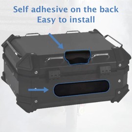 Motorcycle Top Case Cushion Motorcycle Trunk Backrest Motorcycle Back Cushion PU Leather Sponge Universal for 22L 25L 28L 32L Rear Top Box for Motorcycle Top Box