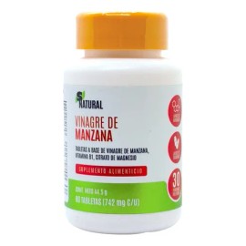 Vinagre De Manzana 60 Tabletas Snatural