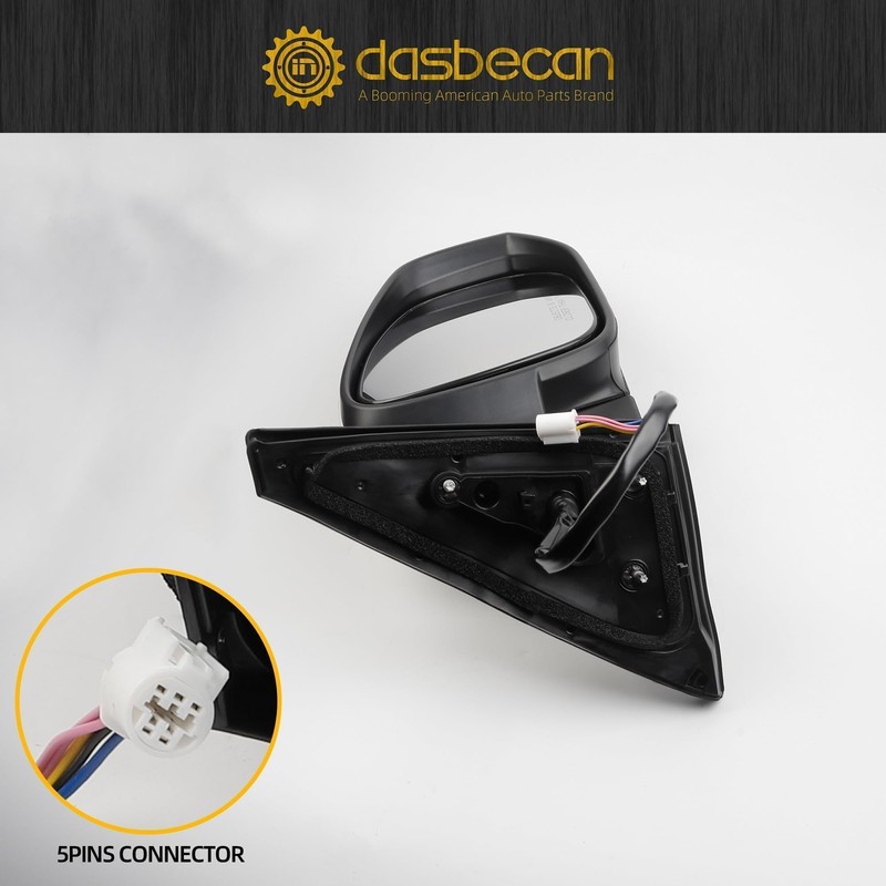 Dasbecan Right Passenger Side Mirror White Compatible with 2014-2022 Toyota