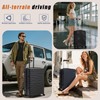 Eeeza Luggage Replacement Wheels, 4-Pack of 360° Smooth Rolling Spinner